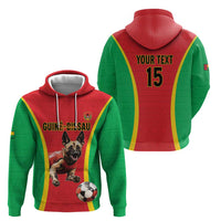 Custom Guinea-Bissau Football Hoodie Vamos Djurtus