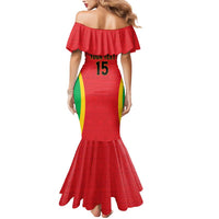 Custom Guinea-Bissau Football Mermaid Dress Vamos Djurtus