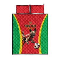Custom Guinea-Bissau Football Quilt Bed Set Vamos Djurtus
