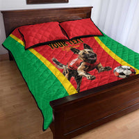 Custom Guinea-Bissau Football Quilt Bed Set Vamos Djurtus