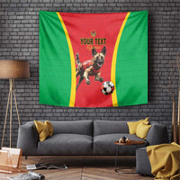 Custom Guinea-Bissau Football Tapestry Vamos Djurtus