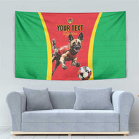 Custom Guinea-Bissau Football Tapestry Vamos Djurtus