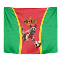 Custom Guinea-Bissau Football Tapestry Vamos Djurtus