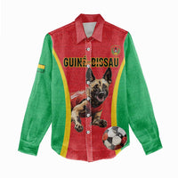 Custom Guinea-Bissau Football Women Casual Shirt Vamos Djurtus