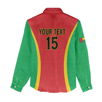 Custom Guinea-Bissau Football Women Casual Shirt Vamos Djurtus