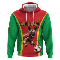 Custom Guinea-Bissau Football Zip Hoodie Vamos Djurtus