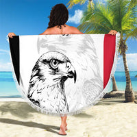 Custom Sudan Football Beach Blanket Yalla Falcons of Jediane