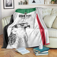 Custom Sudan Football Blanket Yalla Falcons of Jediane