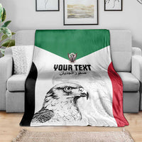 Custom Sudan Football Blanket Yalla Falcons of Jediane