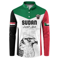 Custom Sudan Football Button Sweatshirt Yalla Falcons of Jediane