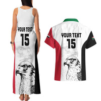 Custom Sudan Football Couples Matching Tank Maxi Dress and Hawaiian Shirt Yalla Falcons of Jediane