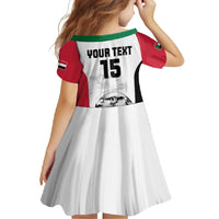 Custom Sudan Football Family Matching Off Shoulder Maxi Dress and Hawaiian Shirt Yalla Falcons of Jediane