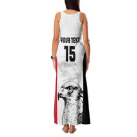 Custom Sudan Football Family Matching Tank Maxi Dress and Hawaiian Shirt Yalla Falcons of Jediane