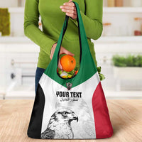 Custom Sudan Football Grocery Bag Yalla Falcons of Jediane