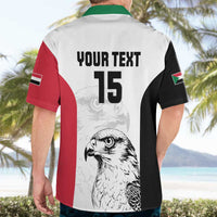 Custom Sudan Football Hawaiian Shirt Yalla Falcons of Jediane