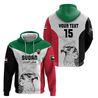 Custom Sudan Football Hoodie Yalla Falcons of Jediane