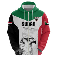 Custom Sudan Football Hoodie Yalla Falcons of Jediane