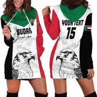 Custom Sudan Football Hoodie Dress Yalla Falcons of Jediane