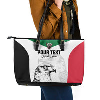 Custom Sudan Football Leather Tote Bag Yalla Falcons of Jediane