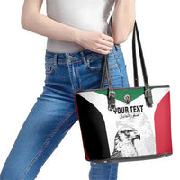 Custom Sudan Football Leather Tote Bag Yalla Falcons of Jediane