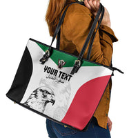 Custom Sudan Football Leather Tote Bag Yalla Falcons of Jediane