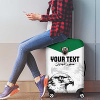 Custom Sudan Football Luggage Cover Yalla Falcons of Jediane