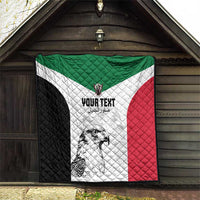 Custom Sudan Football Quilt Yalla Falcons of Jediane