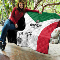 Custom Sudan Football Quilt Yalla Falcons of Jediane