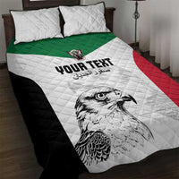 Custom Sudan Football Quilt Bed Set Yalla Falcons of Jediane
