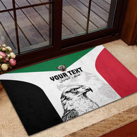 Custom Sudan Football Rubber Doormat Yalla Falcons of Jediane