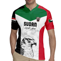 Custom Sudan Football Rugby Jersey Yalla Falcons of Jediane