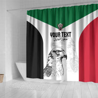 Custom Sudan Football Shower Curtain Yalla Falcons of Jediane