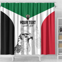 Custom Sudan Football Shower Curtain Yalla Falcons of Jediane