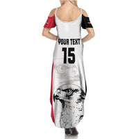 Custom Sudan Football Summer Maxi Dress Yalla Falcons of Jediane