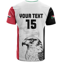 Custom Sudan Football T Shirt Yalla Falcons of Jediane