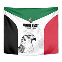 Custom Sudan Football Tapestry Yalla Falcons of Jediane