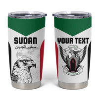 Custom Sudan Football Tumbler Cup Yalla Falcons of Jediane