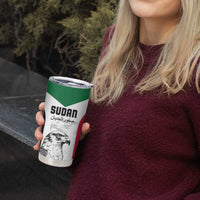 Custom Sudan Football Tumbler Cup Yalla Falcons of Jediane