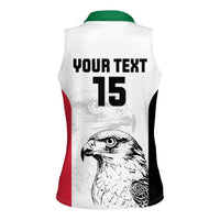 Custom Sudan Football Women Sleeveless Polo Shirt Yalla Falcons of Jediane