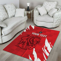 Custom Libya Football Area Rug Forza Libya