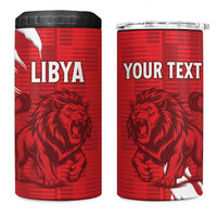 Custom Libya Football 4 in 1 Can Cooler Tumbler Forza Libya