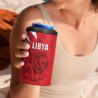 Custom Libya Football 4 in 1 Can Cooler Tumbler Forza Libya