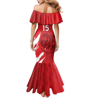 Custom Libya Football Family Matching Mermaid Dress and Hawaiian Shirt Forza Libya