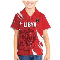 Custom Libya Football Family Matching Mermaid Dress and Hawaiian Shirt Forza Libya
