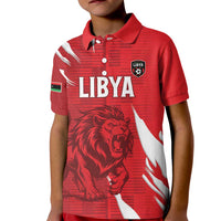 Custom Libya Football Kid Polo Shirt Forza Libya