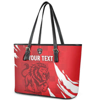 Custom Libya Football Leather Tote Bag Forza Libya