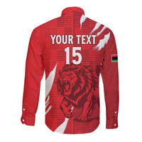 Custom Libya Football Long Sleeve Button Shirt Forza Libya