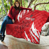 Custom Libya Football Quilt Forza Libya