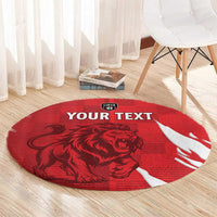 Custom Libya Football Round Carpet Forza Libya