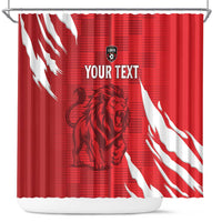 Custom Libya Football Shower Curtain Forza Libya